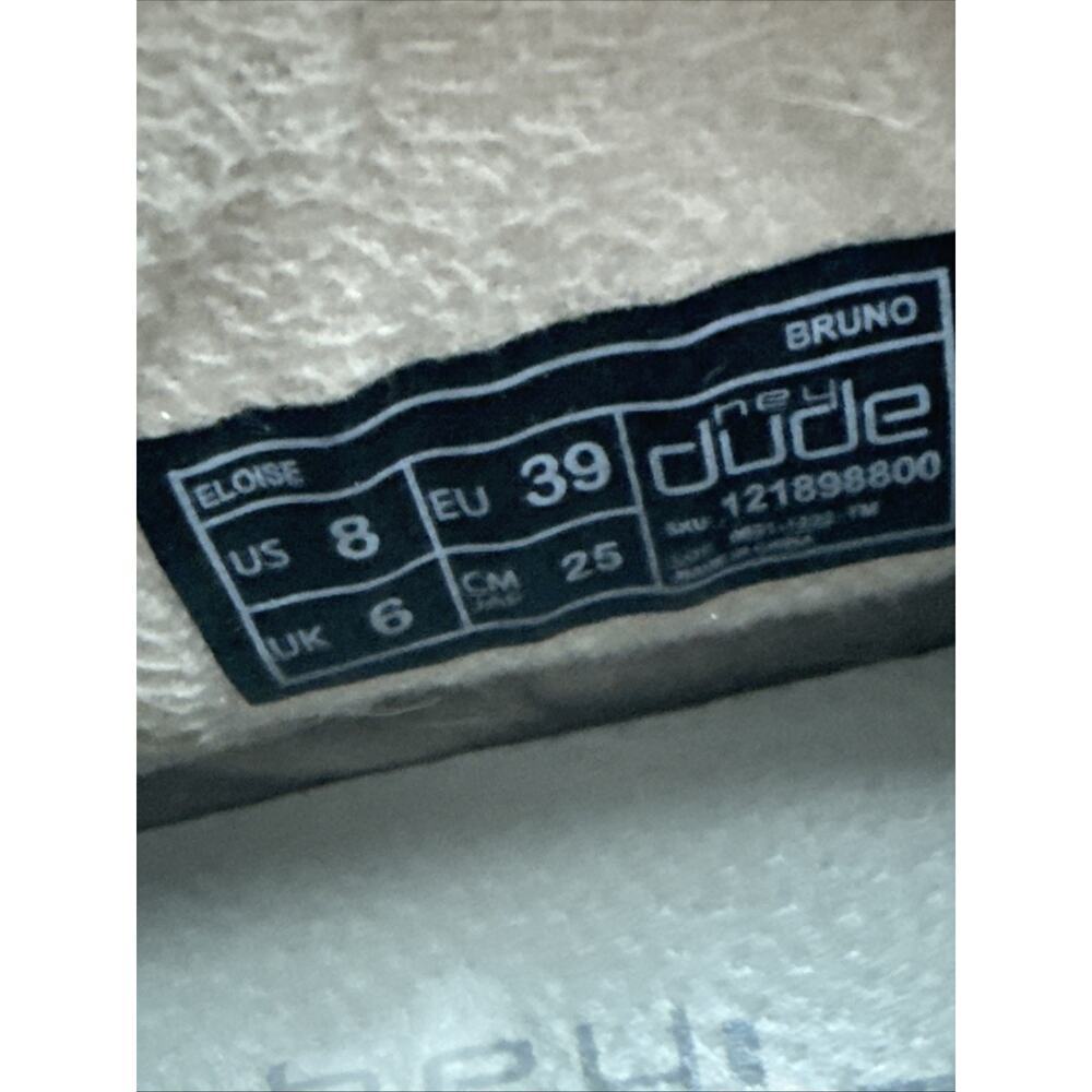 Hey Dude Eloise Boots Bootie Womens Size 8 US 39 EU Grey Shoes Recycled Leather - Picture 7 of 12